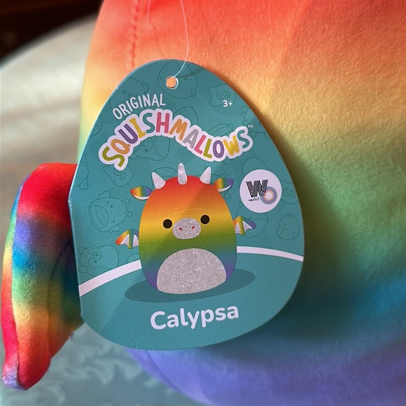 8" Calypsa the Drago (Pride) Squishmallow🌈🌈 - Picture 4 of 8
